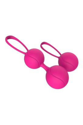 Набор розовых вагинальных шариков PLEASURE BALLS & EGGS DUO BALL SET