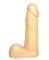 Пустотелый фаллоимитатор телесного цвета - 16,7 см.