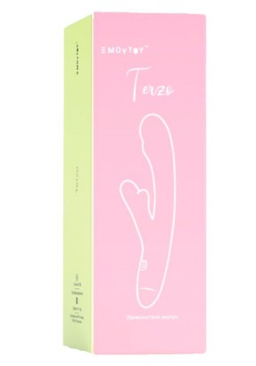 Розовый перезаряжаемый вибратор Terzo - 22 см.