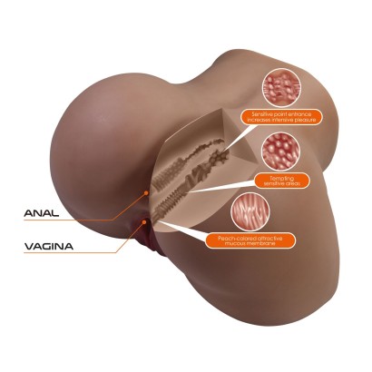 Мастурбатор Briony с 2 любовными каналами