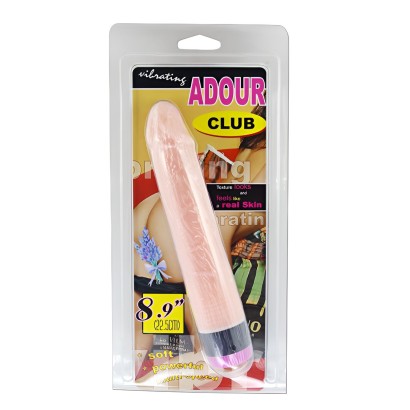 Телесный вибратор-реалистик Adour Club - 21,5 см.