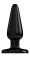 Черный анальный стимулятор Bottom Line - 10,5 см.