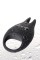 Чёрное эрекционное виброкольцо Erotist из силикона