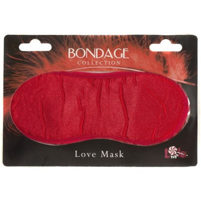 Красная маска на глаза BONDAGE
