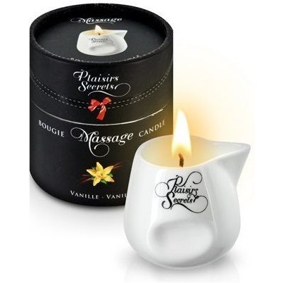 Массажная свеча с ароматом ванили Bougie Massage Gourmande Vanille - 80 мл.