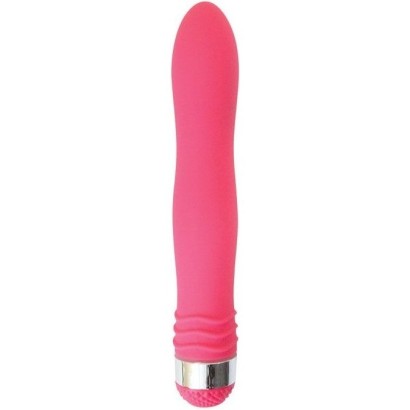 Розовый эргономичный вибратор Sexy Friend - 17,5 см.